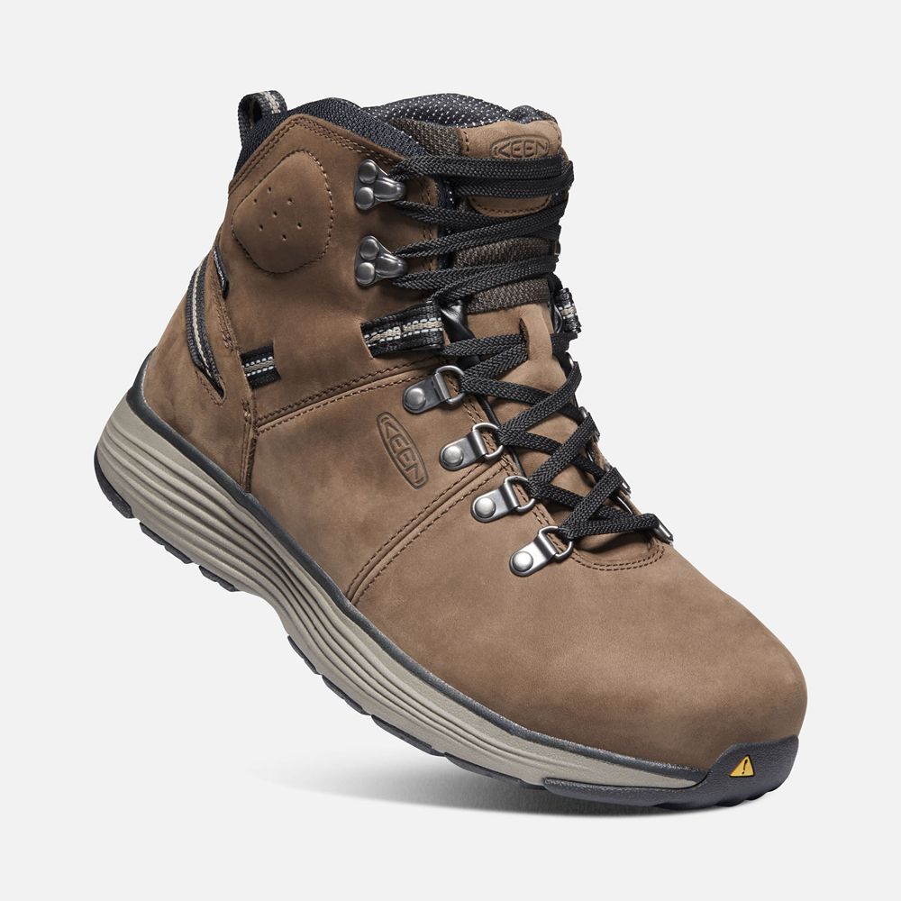 Keen Laarzen Heren Bruin - Manchester 6\" Wp (Aluminum Toe) - 59614-AVFJ